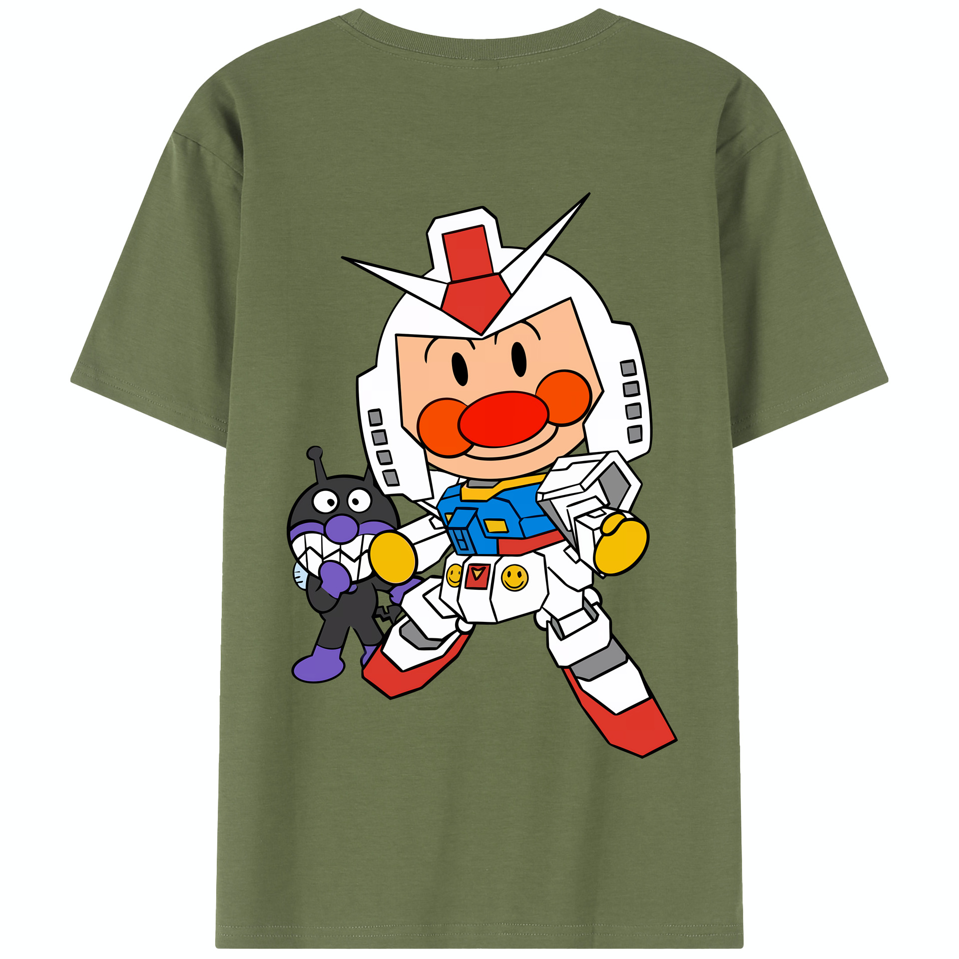 （画像用） アンパンマン Anpanman 綿100％半袖Tシャツ（背面プリント）